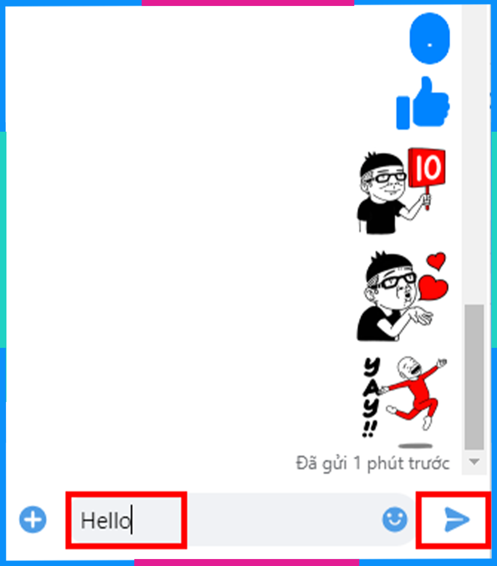 Soạn nội dung tin nhắn facebook